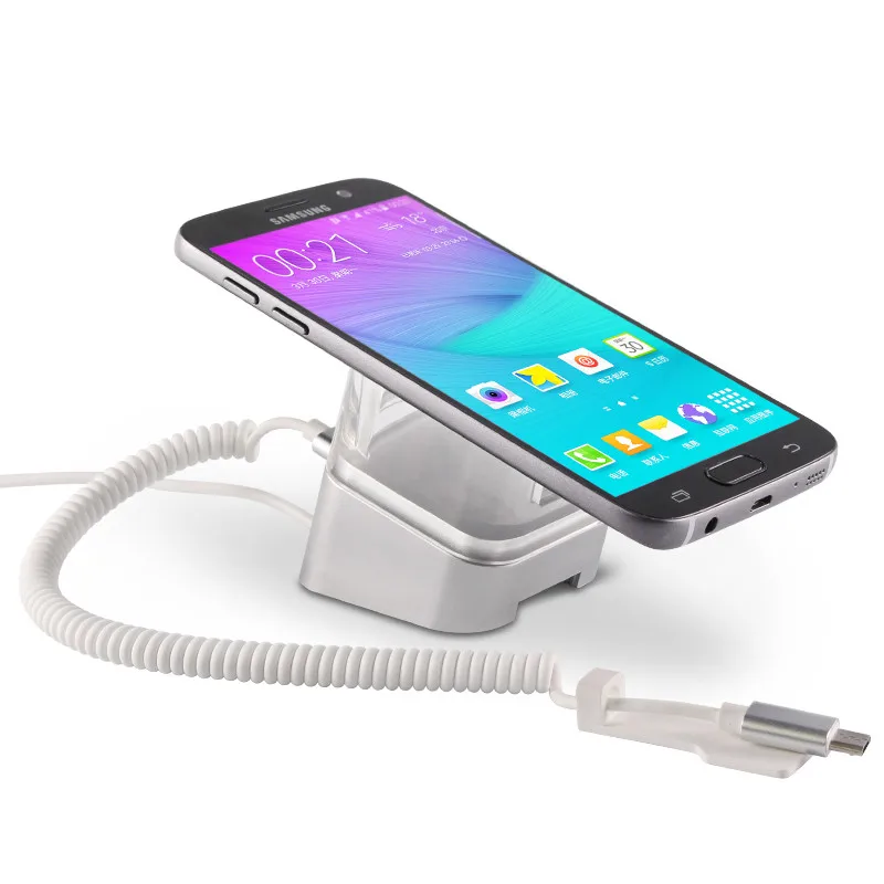 30 set For huawei retai theft control glassy solid acrylic holder android phone charger remote control security display stand