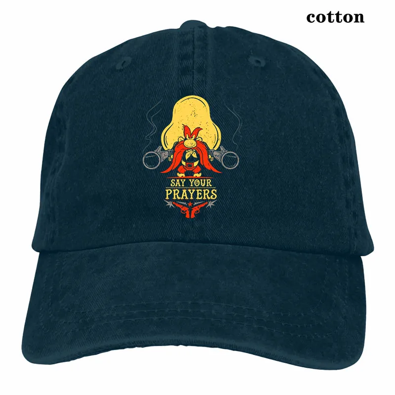Yosemite Sam Say Your prays Looney Tunesss бейсболка для мужчин и женщин Кепка для водителя грузовика модная Регулируемая Кепка - Цвет: 3-Navy