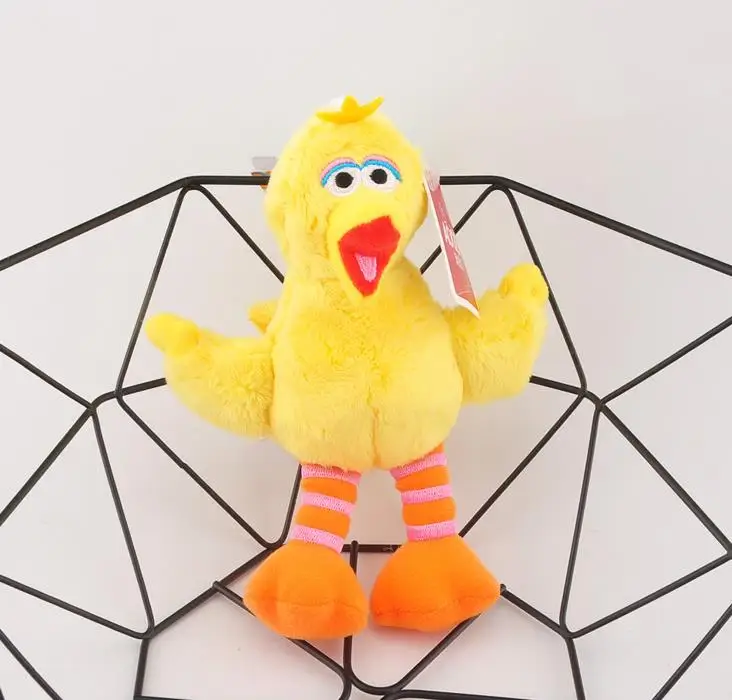 yellow 1 шт. милый плюшевый кулон elmo игрушка кукла раскладушка кукла плюшевый брелок 15 см w05 wj04 - Цвет: yellow