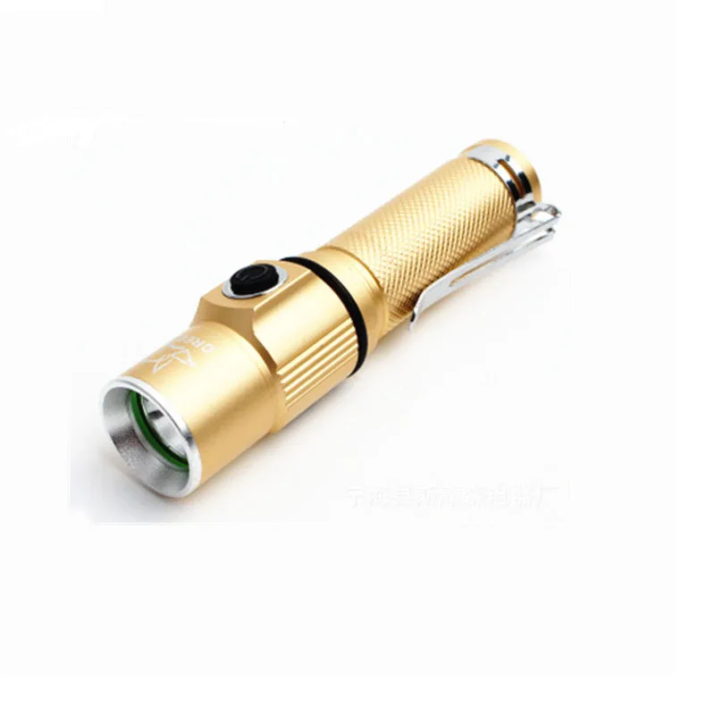 

LED Aluminium Alloy Mini Rechargeable Power Torch Open Country Riding Mountain Climbing Household Lighting Small Flashlight 107