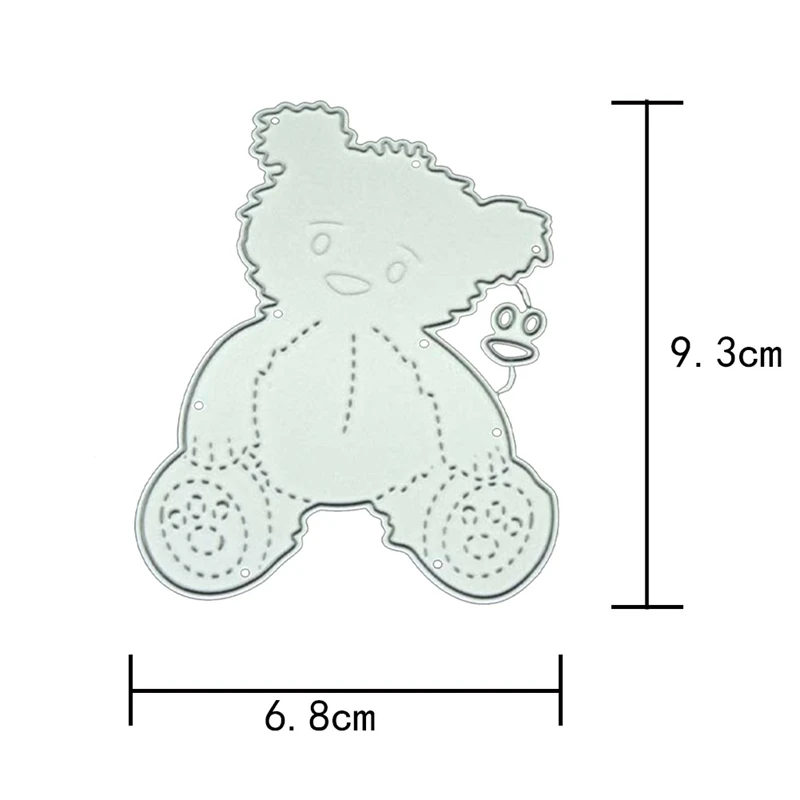 Коричневый медведь и одежда металлические режущие штампы трафареты для DIY скрапбукинга фотоальбома бумажные карты Декоративные ремесло тиснение штампы