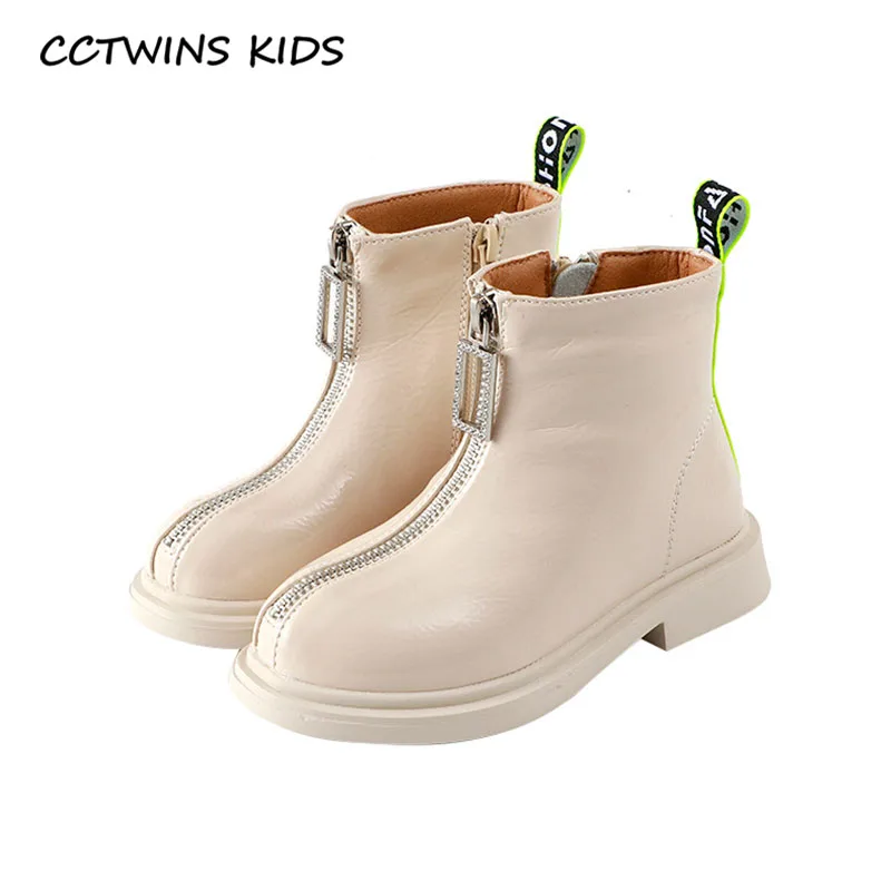 CCTWINS/детская обувь; коллекция года; Осенняя детская обувь из искусственной кожи; Брендовые ботильоны для малышей; модная обувь принцессы для девочек; Цвет Черный; FB1717
