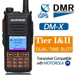BAOFENG – talkie walkie numérique DMR double bande, avec GPS, VHF, UHF, Station de Radio Amateur Amateur Amateur, niveau 1 et 2, DM X 