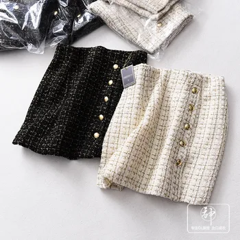 

L A Generation of 2018 Autumn New Style Graceful Woolen Joint Single Breasted