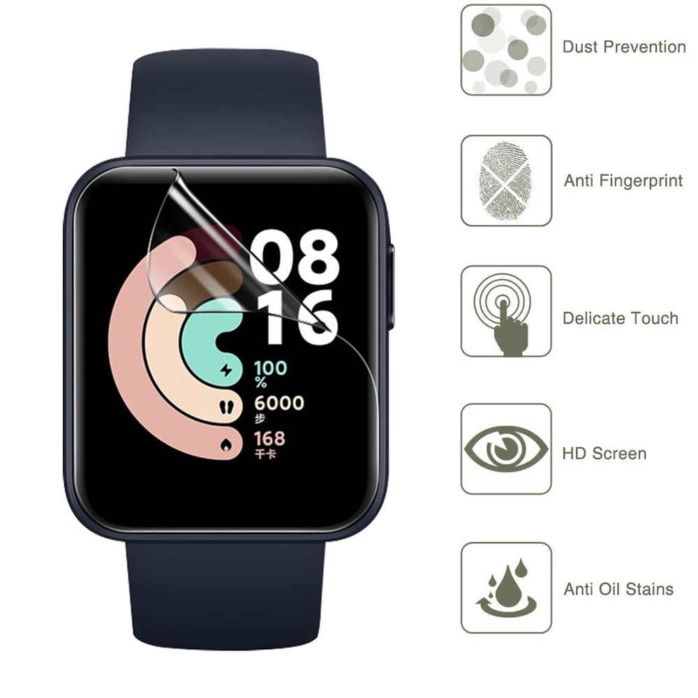 Soft Hydrogel Protective Film for Full Coverage Smartwatch Screen