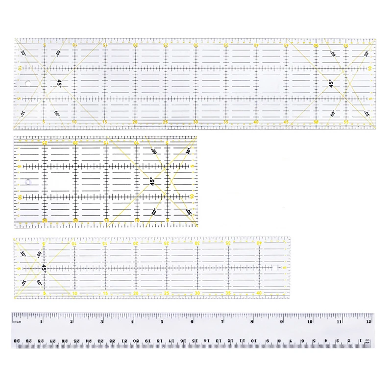 30/45/60 см лоскутное шитье линейка для пэчворка режущий инструмент толстый
