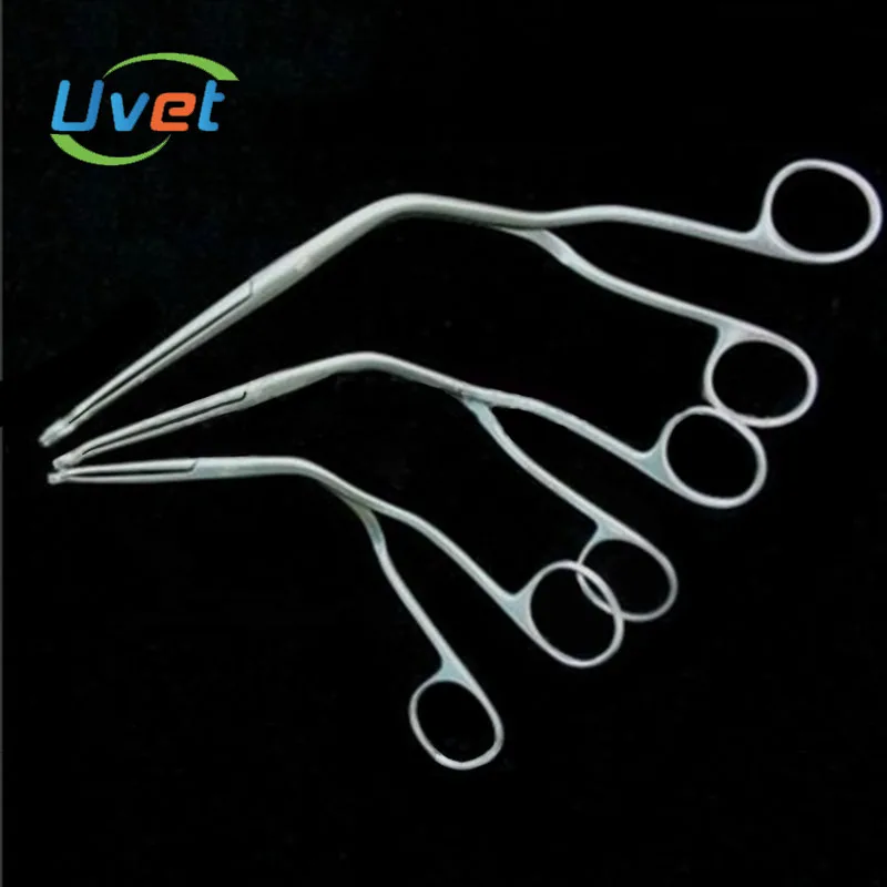 Uvet Anesthesia Intubation Forceps Tracheal Intubation Forceps 17cm