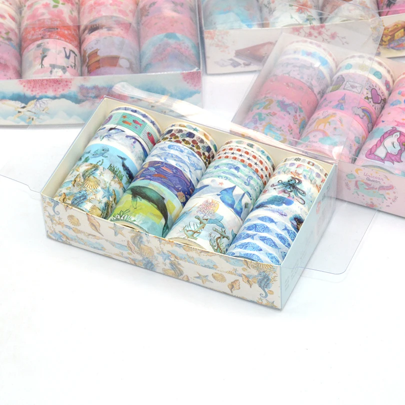 20Rolls/Box Kawaii Washi Tape Set Cartoon Hand Account Decorative