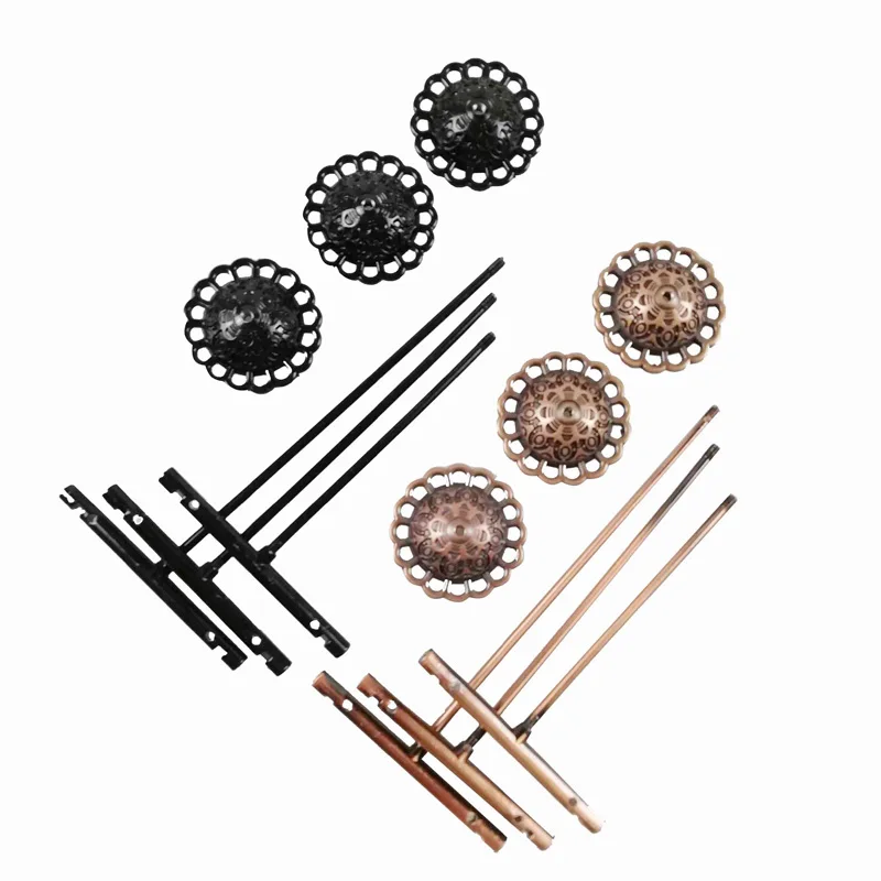 Wholesale 3pcs/set Jewelry Stud Earrings Display Stand Rack Metal T Bar Hanger Showcase Ear Nails Organizer Holder Shooting Prop
