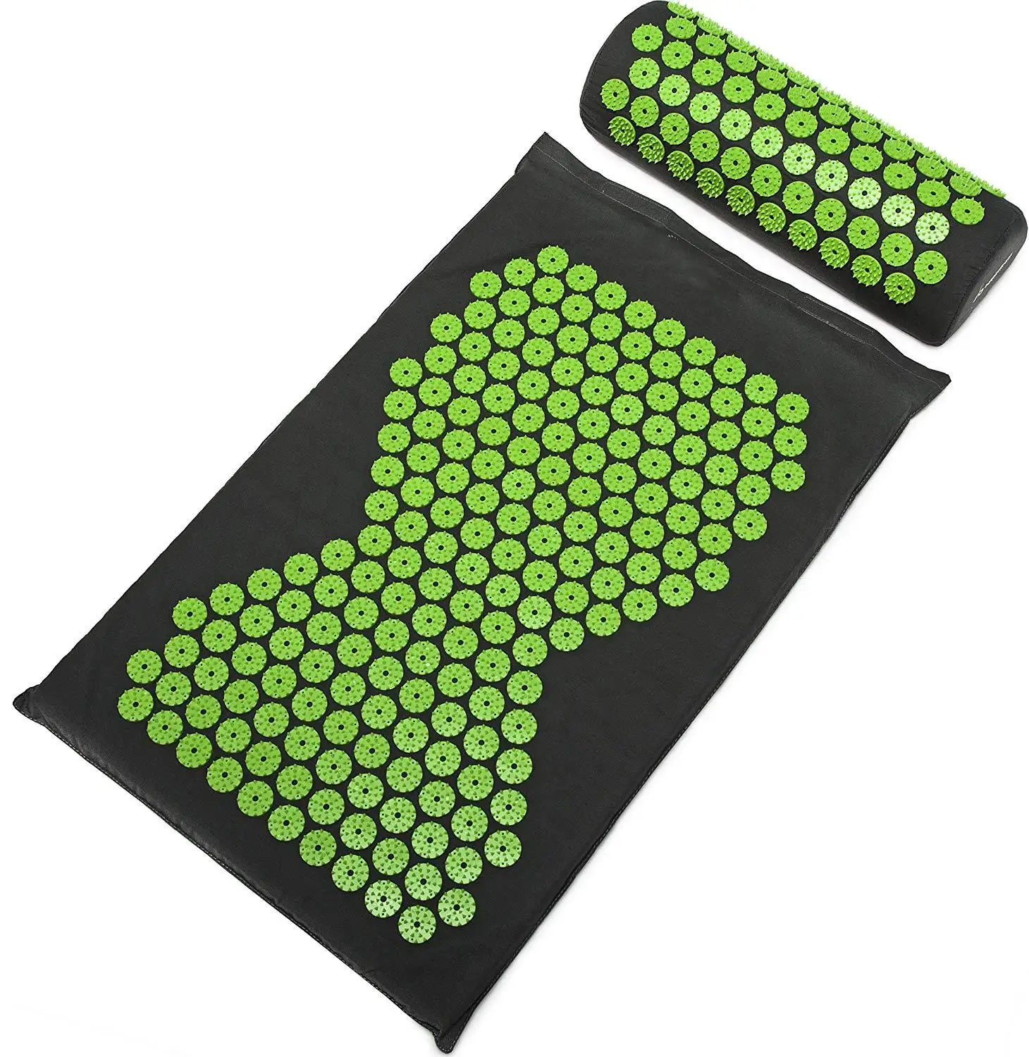 

New Design Yoga Acupressure Mat and Pillow Set Bed Pilates Massager Cushion Mat Muscle Relaxation Exercise Back Neck Massage Pad