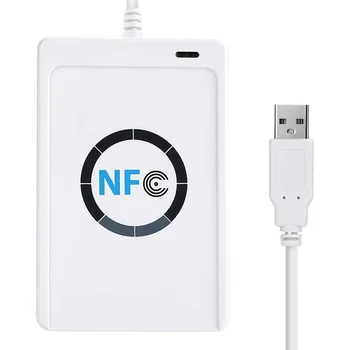 

ACR122U RFID Smart Card NFC Reader Writer Copier Duplicator Writable copy USB S50 13.56mhz ISO/IEC18092+5pcs M1 Cards Dropship