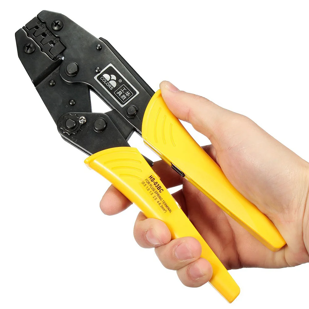 Professional Universal Portable Crimp Terminal Carbon Steel Plier Multifunctional Ratchet Snap Wire Stripper Easy Operate
