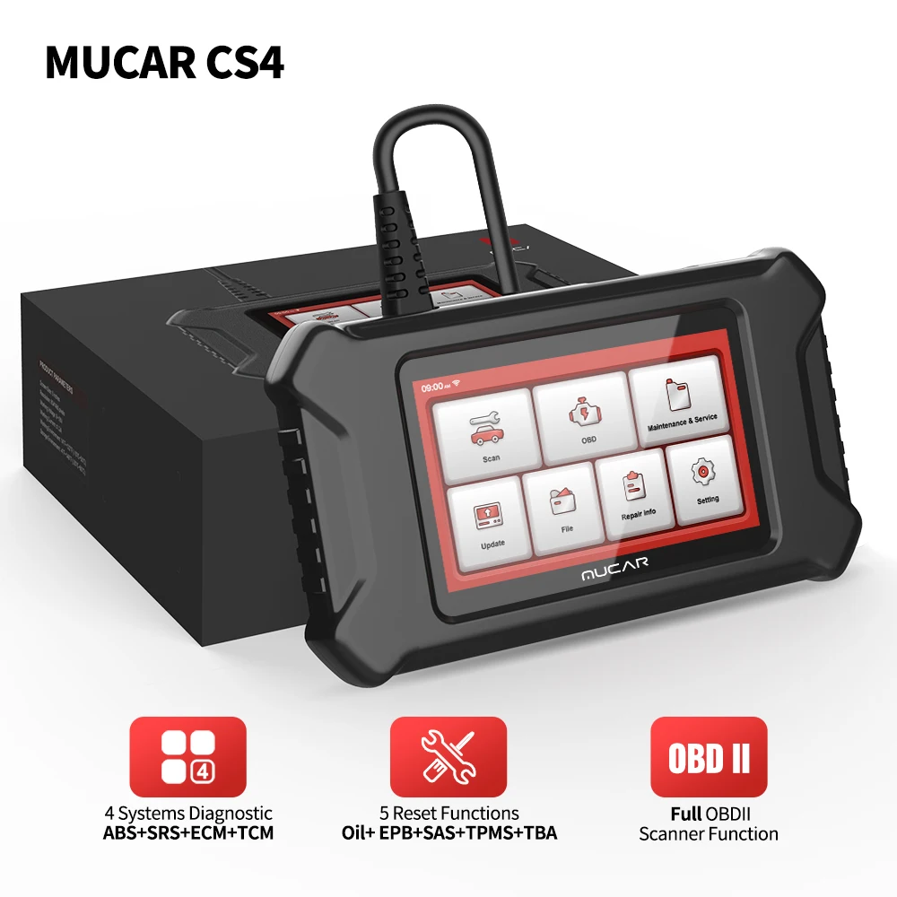 Mucar OBD2-diagnoseapparaat met Bluetooth, CS5-autodiagnoseapparaat uit 2023 met 5 systeemdiagnoses (motor/SRS/ABS/BCM/transmissie), autolezer, Android 7.0, gratis updates Mucar OBD2-diagnoseapparaat met Bluetooth, CS5-autodiagnoseapparaat uit 2023 met 5 systeemdiagnoses (motor/SRS/ABS/BCM/transmissie), autolezer, Android 7.0, gratis updates