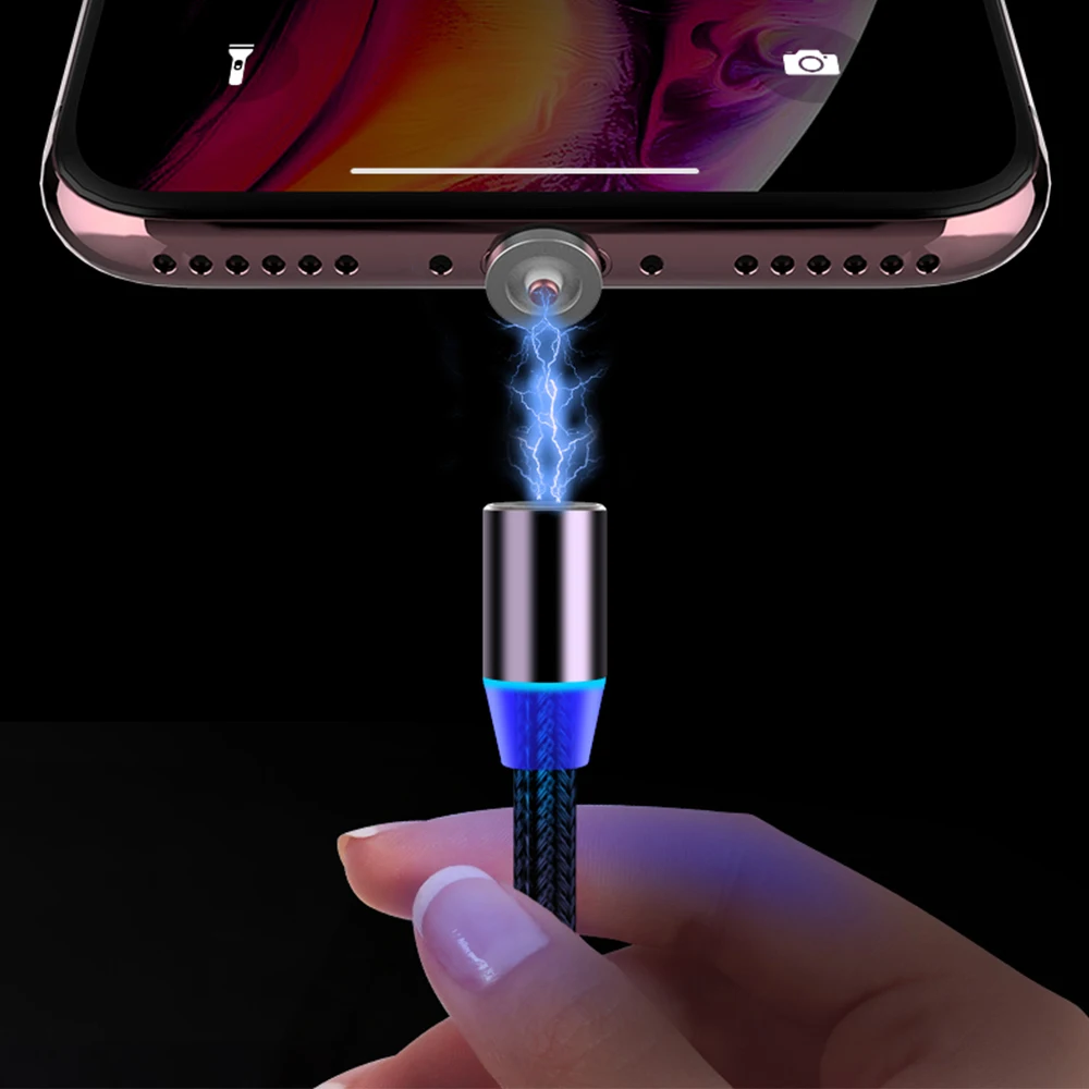 Магнитный зарядный usb-кабель для быстрой зарядки USB type C Магнитный кабель для передачи данных mi cro usb кабель для мобильного телефона mi note 10 USB шнур