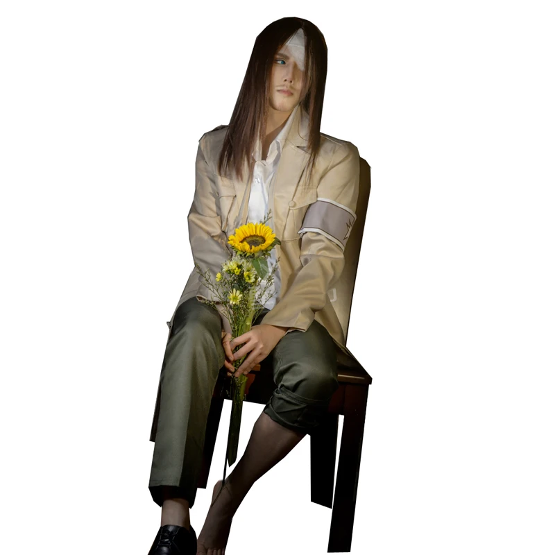

Anime Attack on Titan Final Season Eren Jaeger Cosplay Costume Set Shingeki No Kyojin Coat Pants Eren Cosplay