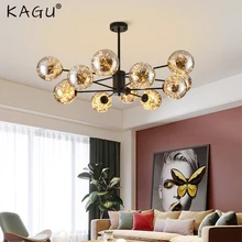 

Modern LED Glass Chandelier Lighting for Dining Room Decoration Bedroom Living Room Chandelier Lamp Home Hanging Lamp Lighting