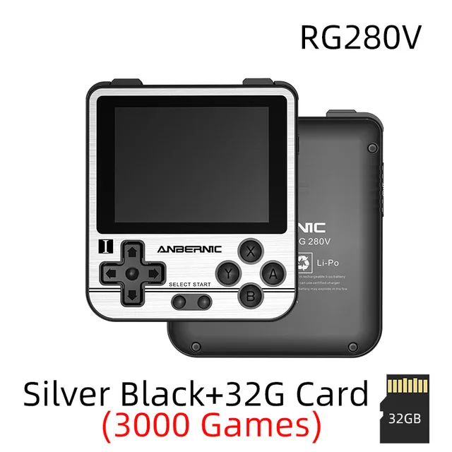 RG280V ANBERNIC Retro Game Console Open Sourse System CNC Shell PS1 Game Player Portable Pocket RG280 Handheld Game Console 