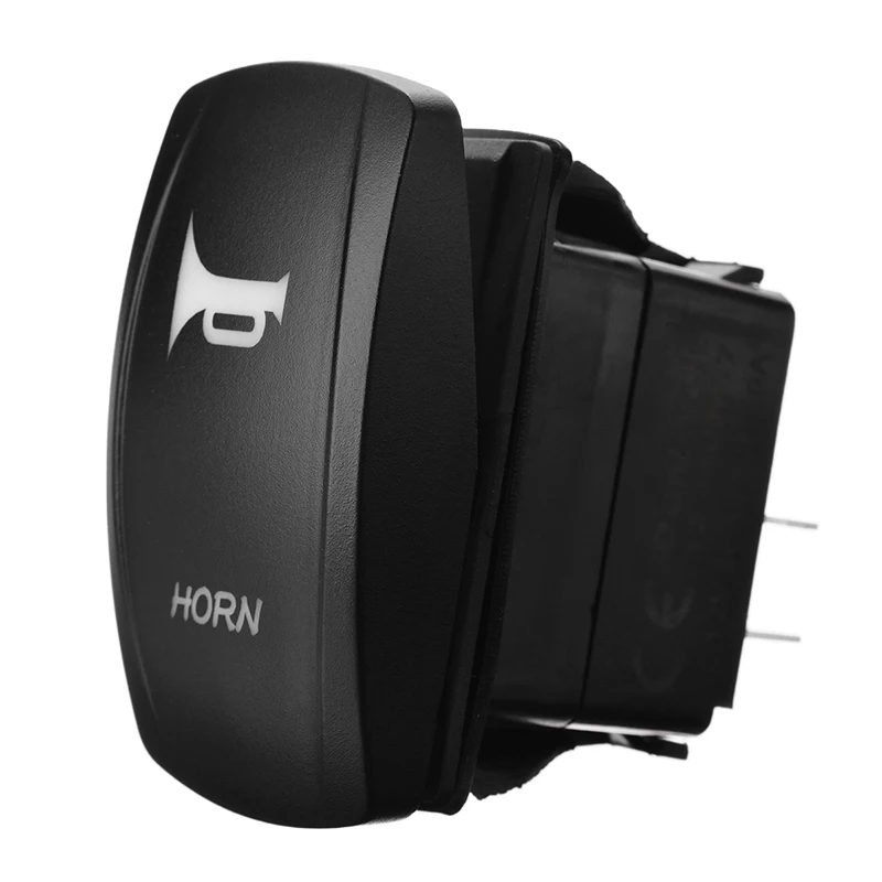 

MAYITR 1pc 12V/24V ON/OFF Horn Rocker Toggle Switch Blue LED 3 Pin Switch Car Boat Truck Accessories High Quality