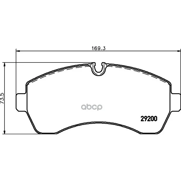 Колодки Тормозные Дисковые, Комплект Hella 8db355005531 HELLA арт. 8DB355005531