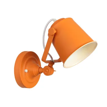 

Creative industrial style simple bedroom study iron art Internet cafe bar personality adjustable wall lamp up and down WF1023