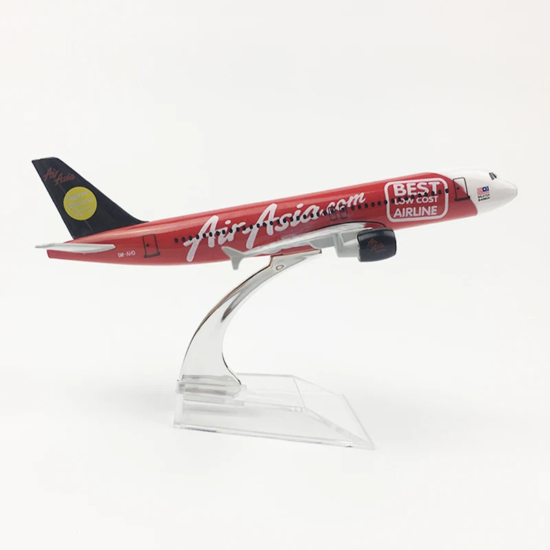 1:400 масштабная модель самолета Air Asian 2007 Airbus A320 металлическая литая самолета| |