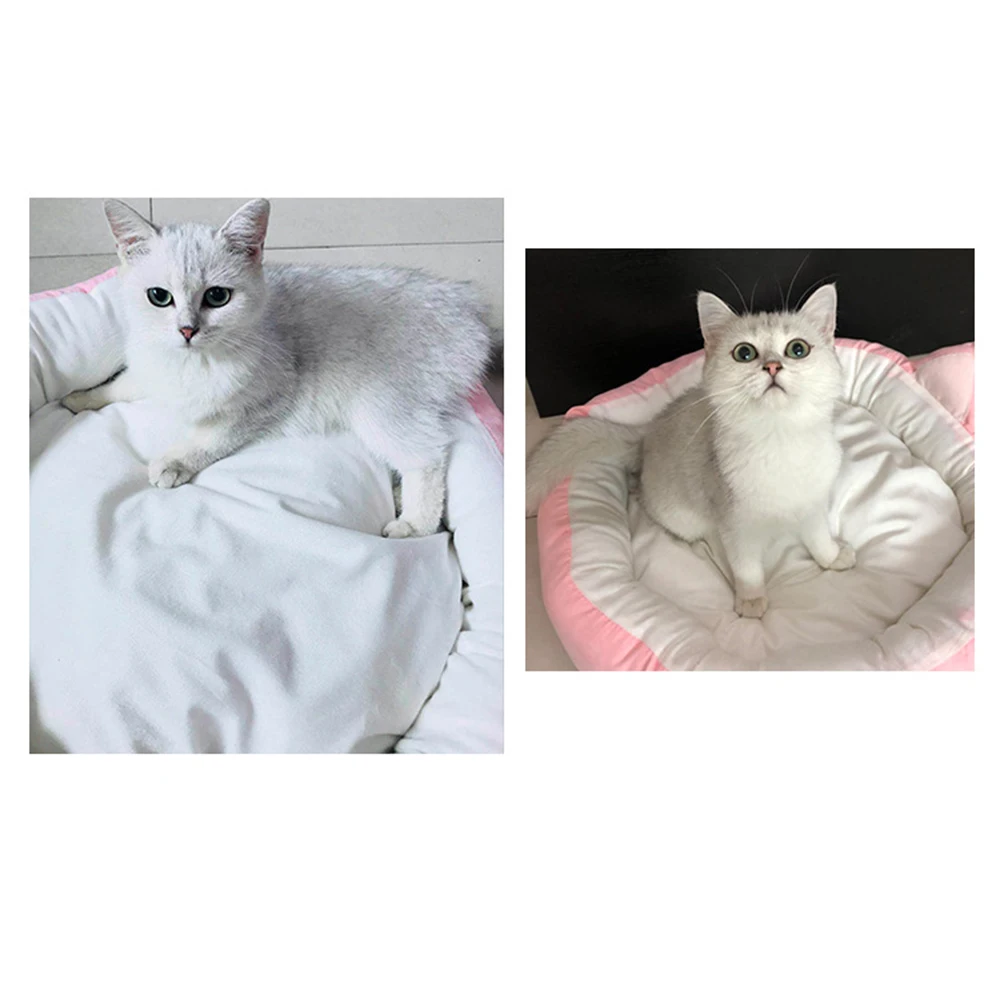 Домик для кошек, хлопковый коврик DVA, зимняя теплая Милая подушка, кровати для маленьких собак, питомник, котенок, домашние коврики для кошек, Cama para Gato