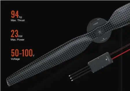 

T-MOTOR U15XL KV38 FOR 100kg payload drone 23KW 100V burshless motor for heavy lifting drone match 52 inch 57 inch propeller