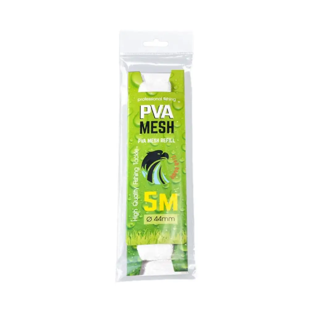 

Fishing Bait Stocking PVA Water-Soluble Eco-Friendly Non-Toxic Lure Wrap Mesh Bag Accessories with Paper Card