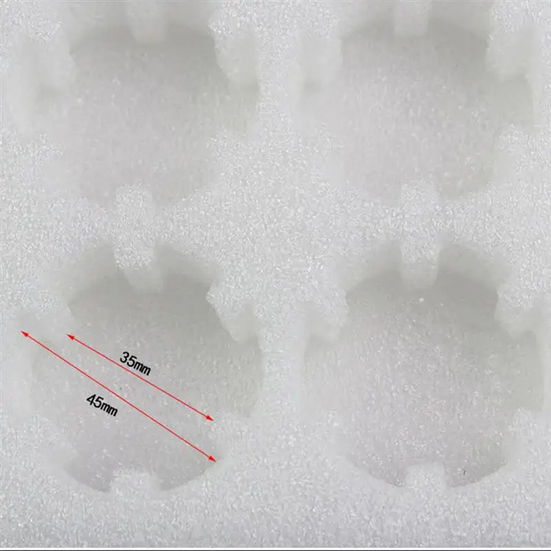 2Pcs Eggs Tray Quakeproof Pearl Wool Foam Wrapping Creative Quail Eggs Box Kitchen Supplies Egg Holder 6