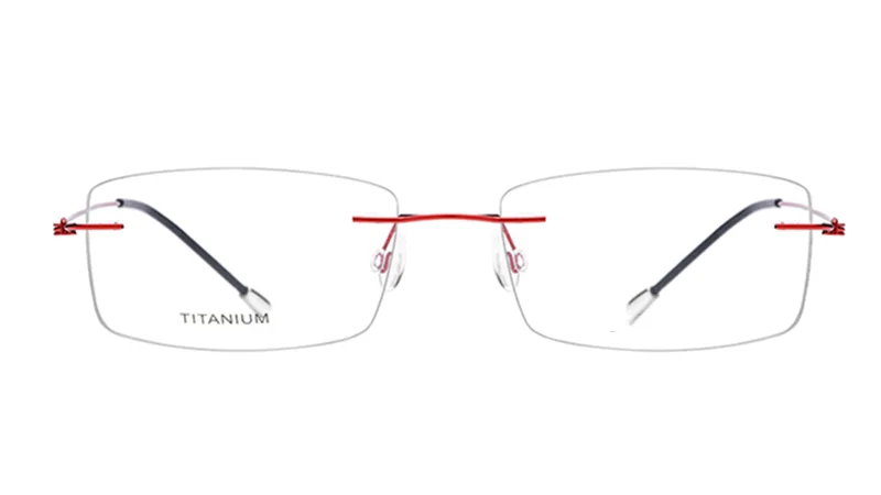 Чистый Титан без оправы оптические очки для близоруких, EyewearMen Для женщин бескаркасные очки по рецепту рамки