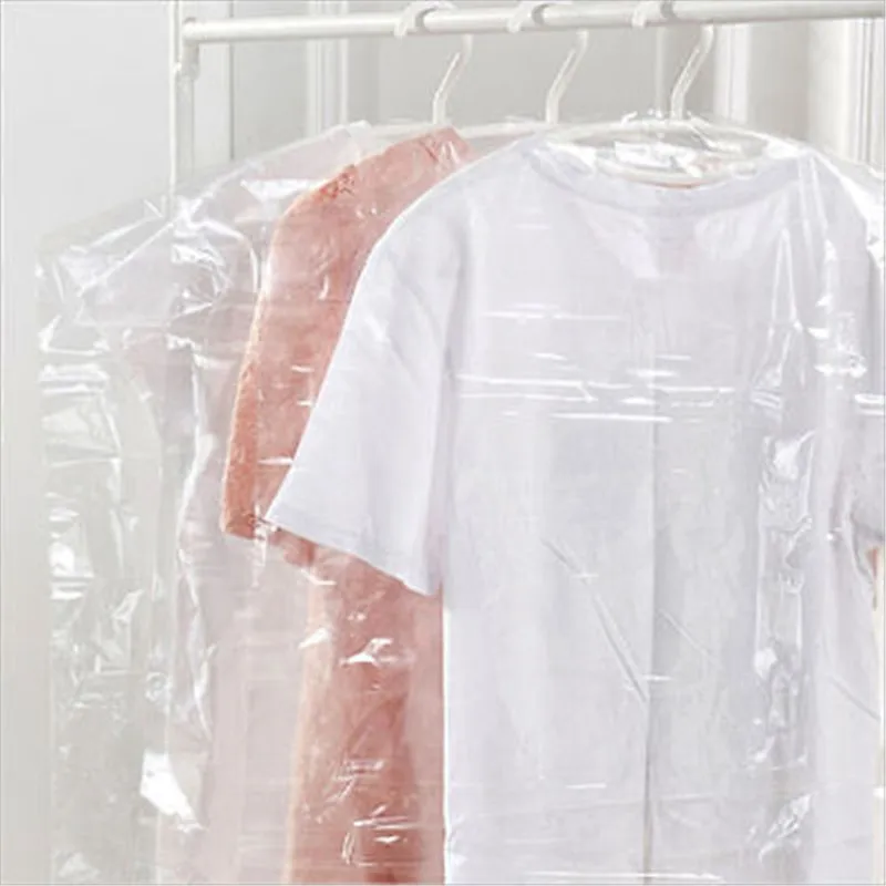 

20pc Dustproof Protect Cover Clothes Bags Storage Transparent Storage For Garment Suit Dress Jacket Dustproof Dust Cover
