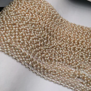 

1 Meter Handmade Gold Pearl Beads Choker Collar Necklace For Women Necklaces Bracelets Anklet Making DIY Jewelry Finding