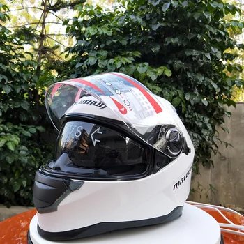 

safety helmet sunglasses men and women Full face helmet double lens motorcycle helmet price ultra high-end knight helmet