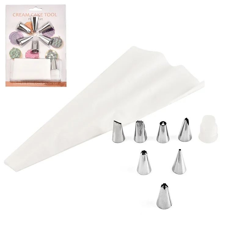 

430 Stainless Steel Decorating Tip Sets Cake DIY Tool Cloth Decorating Tip Sets Cake Making and Baking Tools