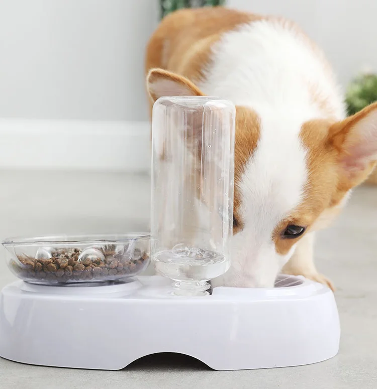 Noblepet двухпортовый кормушка для кошек миска для собак Автоматическая Питьевая миска для воды котенок для домашних животных медленный для кормления блюдо раздаточное устройство