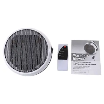 

Handy Wall-Outlet Space Heater, Plug-in Ceramic Mini Heater Portable with Timer and LED Display for Office Home Dorm Room,