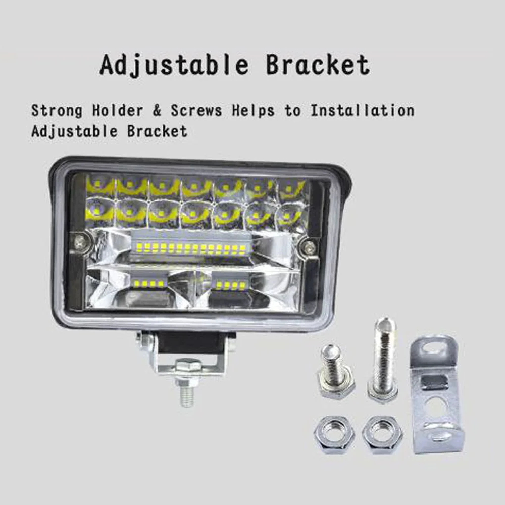 

9V-36V White 6000K LED Work Light 4 Inch Aluminum Alloy 108W Off-Road Shockproof Waterproof IP68 Automotive Lights