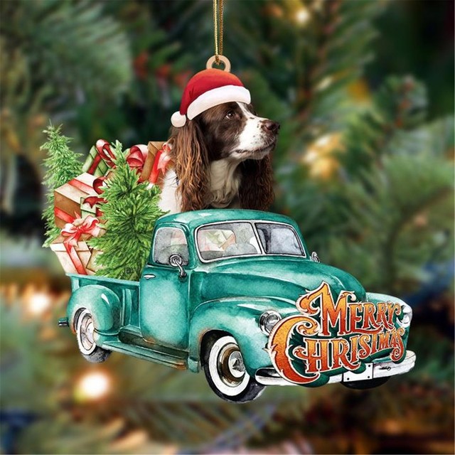 Dog Christmas Tree Pendant Santa Christmas Decorations For Tree Christmas New Year Home Decor Елочные Игрушки На Елку
