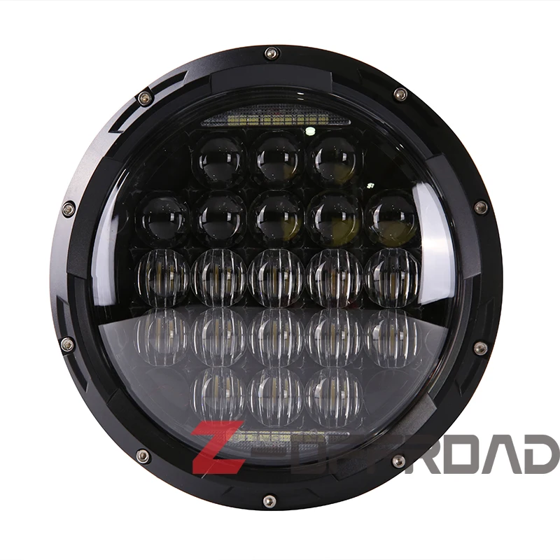 

5D Lens Super Bright 7 inch 126W High Low Beam Projector LED Headlight with DRL for Jeep Wrangler JK TJ LJ CJ