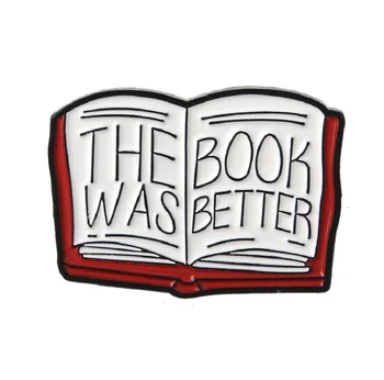 

1.25‘’ The Book Enamel Cartoon Brooches Lapel Pins