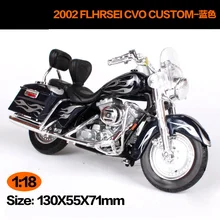 Maisto 1:18 Harley Davidson 2002 FLHRSEI CVO на заказ мотоцикл металлическая модель игрушки для детей подарок на день рождения Коллекция игрушек