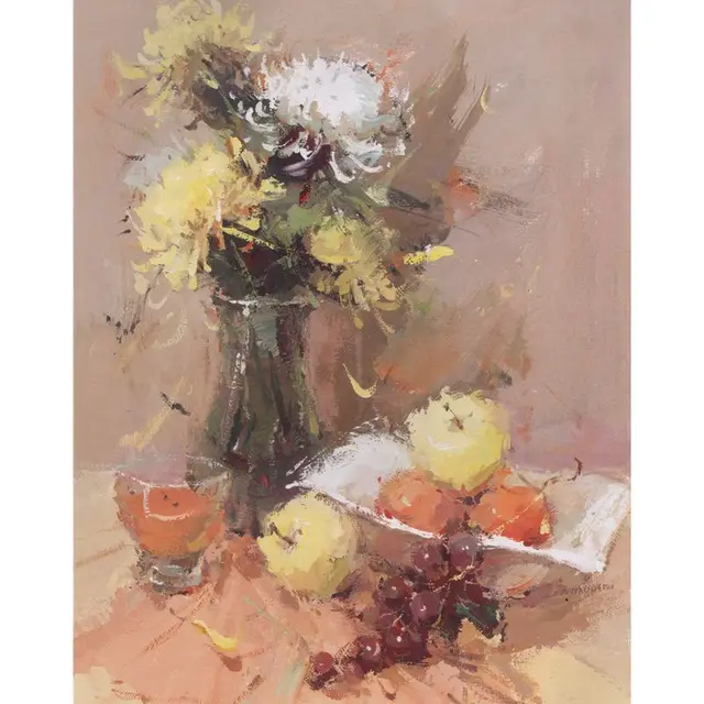 Adult Coloring By Numbers Flowers DIY Unframe Decor For Home Oil Painting By Numbers Fruit Acrylic Paint Handpainted Adult Gift 993946