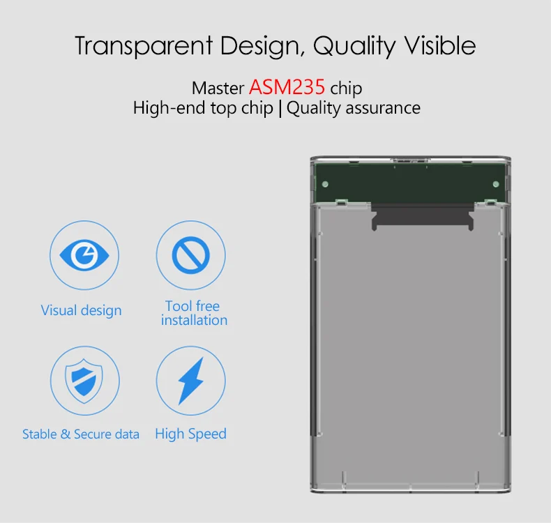 external hdd enclosure UTHAI G25 USB3.0/Type-C HDD Enclosure of 2.5" Hard Disk Case SSD SATA3 to USB 3.0/2.0 Box USB C HDD Case Gen2 6GBp/s SSD internal hard disk case