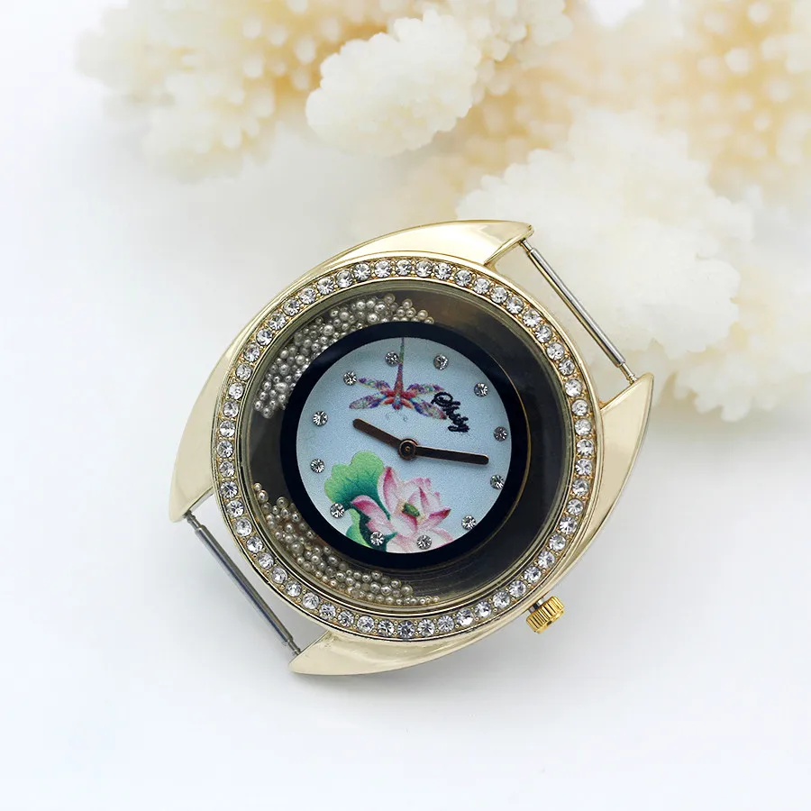 Shsby Diy Personality Watch Header New Style Gold Flower Head With Silver Ball Accessories | Наручные часы