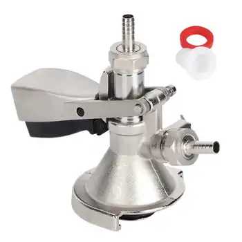 

A Type Keg Coupler Stainless Steel Beer Keg Dispenser Connector Dispensing Equipment Accessory Keg Threaded Homebrew Ball Lock