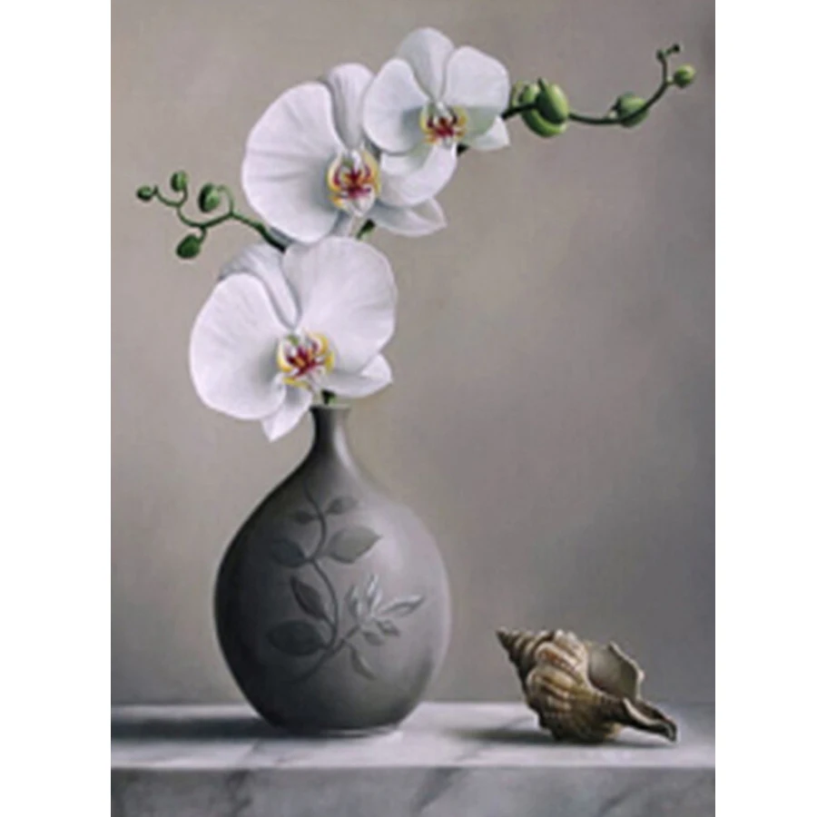 Алмазная живопись &quotсделай сам&quot белая Бриллиантовая 5d Вышивка мозаика