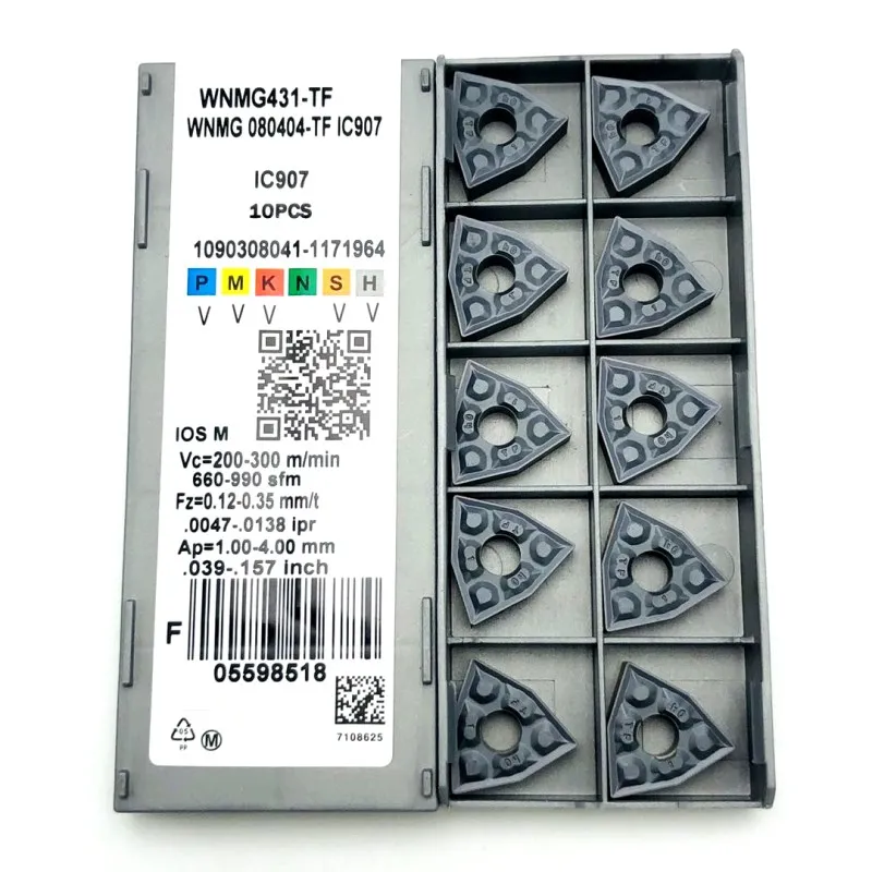 

WNMG080404 TF IC907 908 WNMG431 External turning tool Carbide insert Lathe tool parts Turning insert WNMG 080404 Turning tools