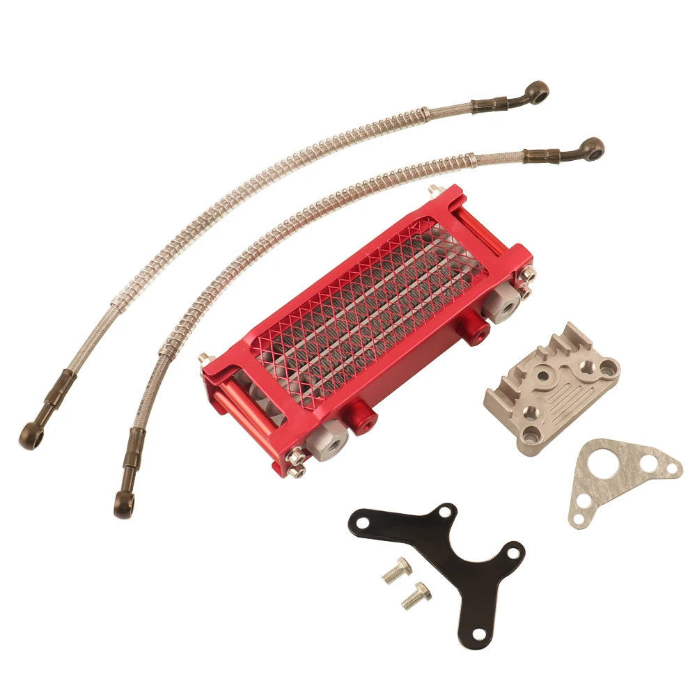 Motorcycle Oil Cooling Cooler Radiator Oil Cooler Set For 125 140cc Dirt Bike Monkey Bike DAX Pocket ATV Motor