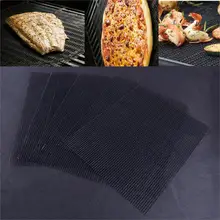 LETAOSK 2PCS Black Non Stick Teflon Outdoor BBQ Accessories Reusable Kitchen Cooking Mesh Grill Mat Sheet Liner 2pcs teflon non stick bbq grill mats black 15 7 x 13