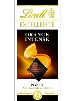 

Lindt chocolate tablet excellence orange intense black - 100g - lot 5 tablets
